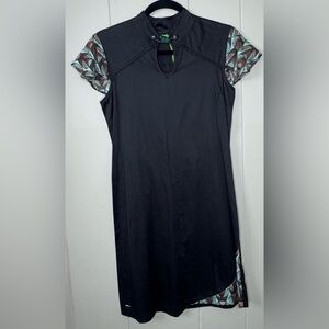 NWT Skunkfunk Y2K Adele Brown Flutter Sleeve Dress Size 2